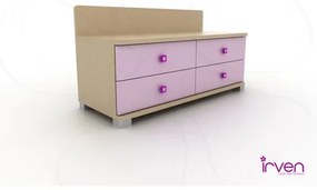 Irven Κομοδίνο Ξύλινο 120x50x60 Irven selvie BEST-4001030