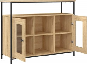 vidaXL Ντουλάπι Sonoma δρυς 100x35x80 εκ. Επεξεργασμένο Ξύλο