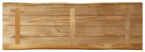 vidaXL Επιφάνεια Τραπεζιού 110x40x2,5 εκ. Live Edge Μασίφ Ξύλο Μάνγκο