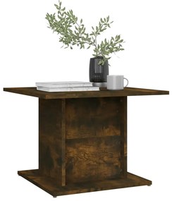 vidaXL Τραπεζάκι Σαλονιού Καπνιστή Δρυς 55,5x55,5x40 εκ. Επεξεργ. Ξύλο