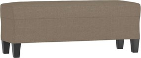 vidaXL Πάγκος Taupe 100x35x41 εκ. Υφασμάτινος