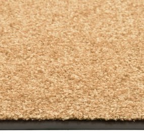 vidaXL Πατάκι Εισόδου Πλενόμενο Κρεμ 60 x 90 εκ.