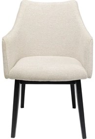 Καρέκλα Modino Κρεμ 57x63x82 εκ. - Λευκό