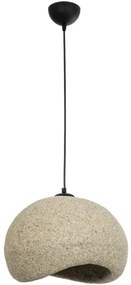 Φωτιστικό Οροφής Stone 204-0123 31,5x35x26cm 1xE27 Beige GloboStar