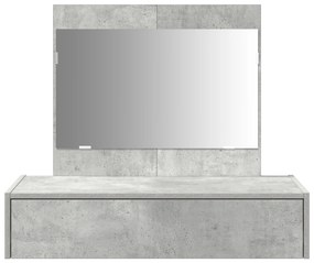 vidaXL Καθρέφτης Τοίχου Γκρι 83x40x70 εκ.
