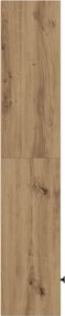 vidaXL Βιβλιοθήκη Αρτισιανή Δρυς 31x24x127 εκ. Επεξ. Ξύλο