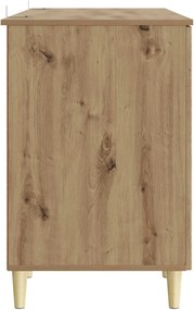vidaXL Γραφείο Artisan Δρυς 142,5 x 50 x 75 εκ. Επεξεργασμένο Ξύλο