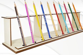 Intra απο ξύλο plywood 3mm-4mm πάχος – Σταθείτε για 10 στυλό. Διανυσματικά αρχεία κοπής με λέιζερ Δίασταση  20x20 cm INTRAFABR-82782332