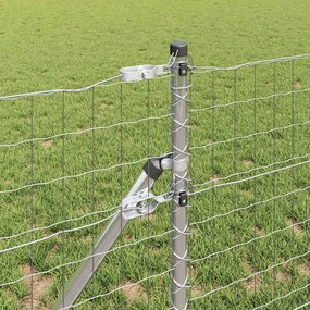 vidaXL Ευρωπαϊκή Στήριξη Φράχτη 10 x 0,4 m Γαλβανισμένος Χάλυβας Ασημί
