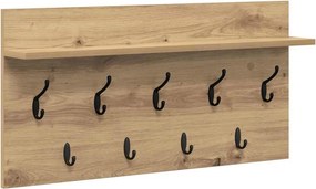 vidaXL Τοίχου Κρεμάστρα Artisan Oak 80 x 40 x 12 cm