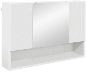 vidaXL Σετ Επίπλων Μπάνιου με συρτάρι 4 pcs Λευκό 30 x 35 x 192 εκ.