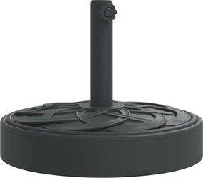 vidaXL Βάση Ομπρέλας Ασημί για Ιστό Ø38/48 χιλ. 25 κ. Γρανίτη