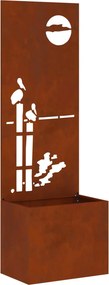 vidaXL Οθόνη Ιδιωτικότητας Κήπου Σκ rusty 50 x 32 x 150 εκ