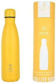 Estia Θερμός Παγούρι Travel Flask Lite Save The Aegean 500ml Pineapple Yellow 01-18078