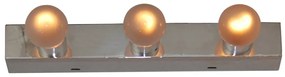 Φωτιστικό Theatrale Τρίφωτο 3xE14 L30x8x3,8cm Χρώμιο MB540-3 TUBE WALL Α3 Homelighting 77-3208