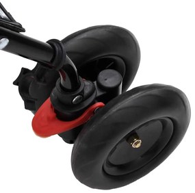 vidaXL Καροτσάκι Μωρού Ανθρακί / Μαύρο Ατσάλινο