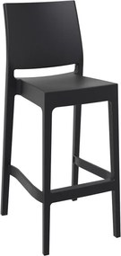 Σκαμπό Μπαρ Maya 75 Black
