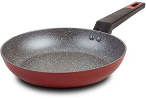 Τηγάνι Αντικολλητικό Taurus 10-144-052 26cm Bordo-Black Nava 26cm Aluminium