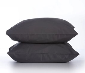Μαξιλαροθήκες Basic (Σετ 2τμχ) Dark Grey Nef-Nef 52 X 72 100% Βαμβάκι