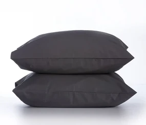 Μαξιλαροθήκες Basic (Σετ 2τμχ) Dark Grey Nef-Nef 52 X 72 100% Βαμβάκι
