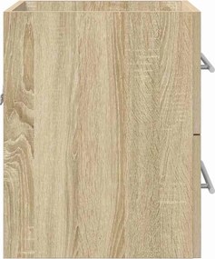 vidaXL Ντουλάπι νιπτήρα με συρτάρι Δρύς Sonoma 38,5 x 41 x 48 εκ
