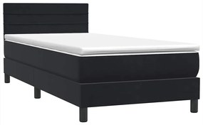 BOX SPRING ΚΡΕΒΑΤΙ ΜΕ ΣΤΡΩΜΑ ΜΑΥΡΟ 80X210 ΕΚ. ΒΕΛΟΥΔΙΝΟ 3316283