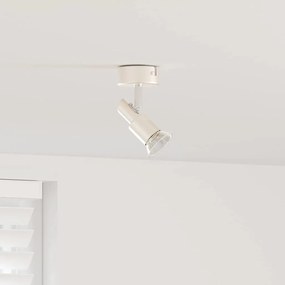 vidaXL Σποτ οροφής Βουρτσισμένο Νίκελ 8 x 8 x 10.5 εκ Ατσάλι