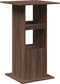 vidaXL Τραπέζι Μπαρ με Ράφια Καφέ Δρυς 60x60x102 εκ. Επεξεργ. Ξύλο