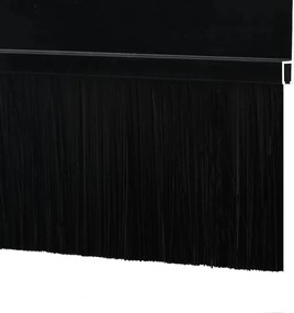 vidaXL Αυτοκόλλητες σφραγίδες πόρτας 12 pcs Μαύρο 100 cm