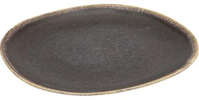 Πιάτο  Valerio Κεραμικό Γκρι 33*33*3εκ. - Γκρι