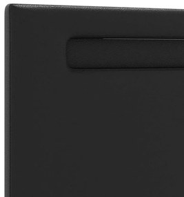 vidaXL Κεφαλάρι Επιτοίχιο με κεφαλάρι Μαύρο 90 cm PVC