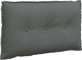 vidaXL Μαξιλάρι Πλάτης Σκούρο Γκρι 80 x 19 x 50 εκ ύφασμα