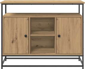 vidaXL Πλαϊνό γραφείο Artisan Oak 100 x 35 x 80 εκ. Επεξεργασμένο ξύλο