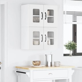 vidaXL Πάνελ πλυντηρίου πιάτων Kalmar 2 pcs Λευκό Επεξεργασμένο Ξύλο