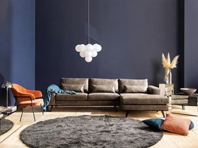 Γωνιακός Καναπές Seattle K112, Γκρι, 280x160x85cm, Πόδια: Ξύλο, Ξύλο: Πεύκο | Epipla1.gr