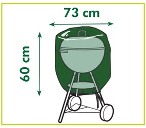 Nature Κάλυμμα Προστατευτικό για Ψησταριές Κάρβουνου 73 x 73 x 60 εκ.