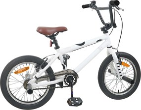 vidaXL BMX Ποδήλατο 16 ίντσες για παιδιά 5-8 ετών Λευκό