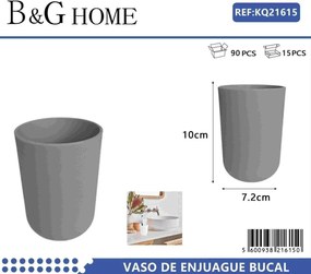 Θήκες οδοντόβουρτσας πλαστικές σε σετ 5Χ - Grey - 21615