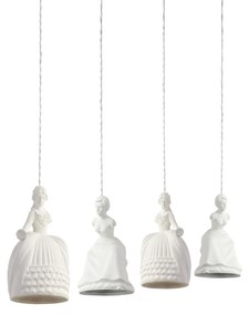 SE171-4 HANDAN &amp; LATIFE WHITE PENDANT Ε2+ HOMELIGHTING 77-3678