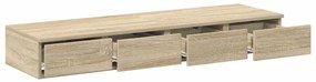 vidaXL Συρτάρια κρεβατιού με συρτάρι Sonoma Δρυς 120 x 36.5 x 16.5 εκ