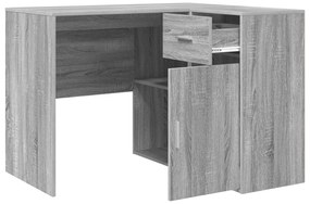vidaXL Γωνιακό Γραφείο Γκρι Sonoma 102x88x75 cm Φτιαγμένο Ξύλο