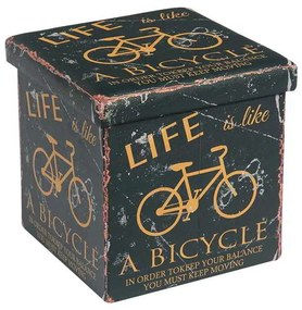 Σκαμπώ Orion Αποθ/κό PU Deco Bike 38x38x38cm