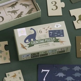 Σετ 10 Παζλ Α Little Lovely Company Dinosaurs PGCPDI02