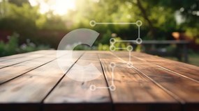 Intra Συλλεκτικό Ξύλινο Παζλ Plywood 4mm - Ξύλινο τραπέζι σε εξωτερικό χώρο Σε Ξύλινο Κουτί - Διαστάσεις Puzzle: 10x10 cm – 25 κομμάτια