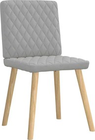 vidaXL Καρέκλες τραπεζαρίας 4 τεμ Cloud Grey Fabric