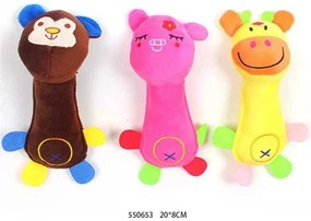 Λούτρινο ζωάκι βρεφικό - 20x8cm - 12pcs - 550653