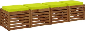 vidaXL Μαξιλάρια καθιστικού 4 κομματιών VUGHT 4 pcs 100% Πολυεστέρας