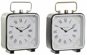 Bordklokke DKD Home Decor Μπλε Λευκό Μαύρο (x2)