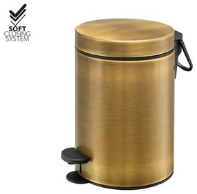 Χαρτοδοχείο 3lt Soft Closιng System Bronze Mat Sanco Waste Bins 90689-M25