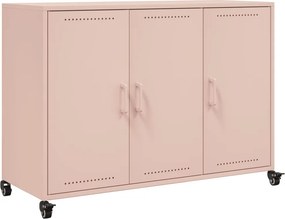 vidaXL Ντουλάπι Ροζ 100,5x39x72 εκ. από Χάλυβα